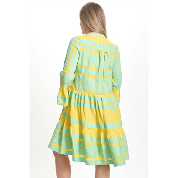 NEW PEARL AND CAVIAR hydra zakar short dress in multi - Picture 2 of 2